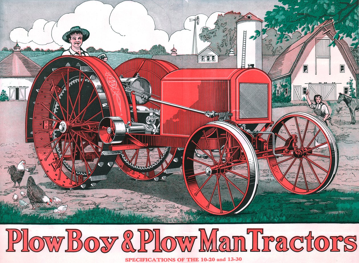 Trattori PlowBoy & PlowMan, c1916 da Unbekannt