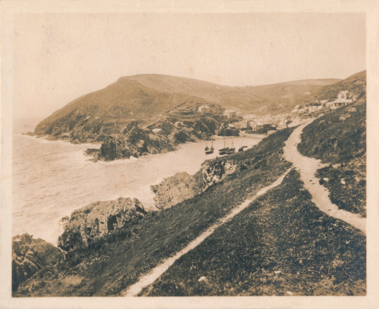 Polperro dal punto di osservazione, 1927 da Unbekannt
