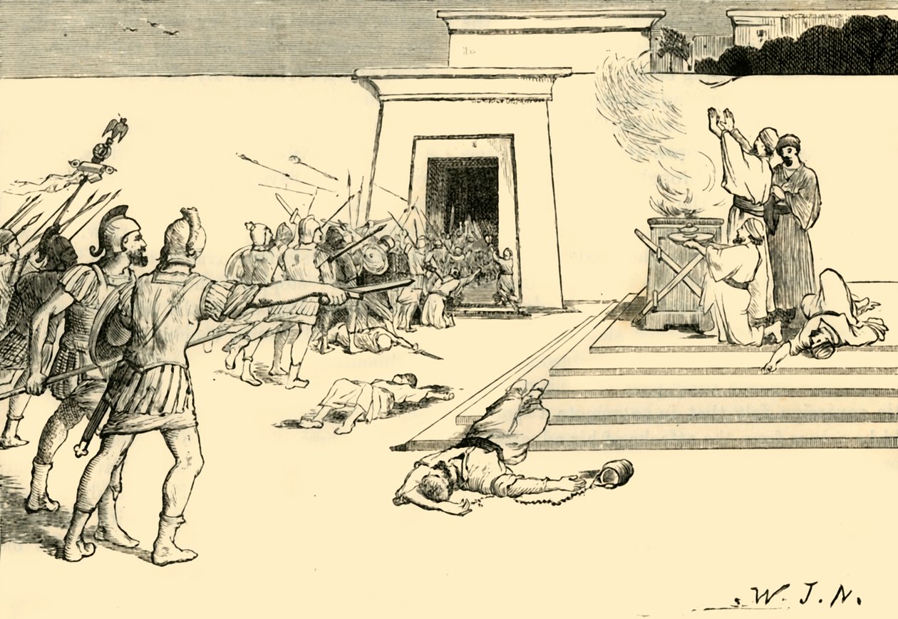 Pompeo nel Tempio di Gerusalemme, 1890 da Unbekannt