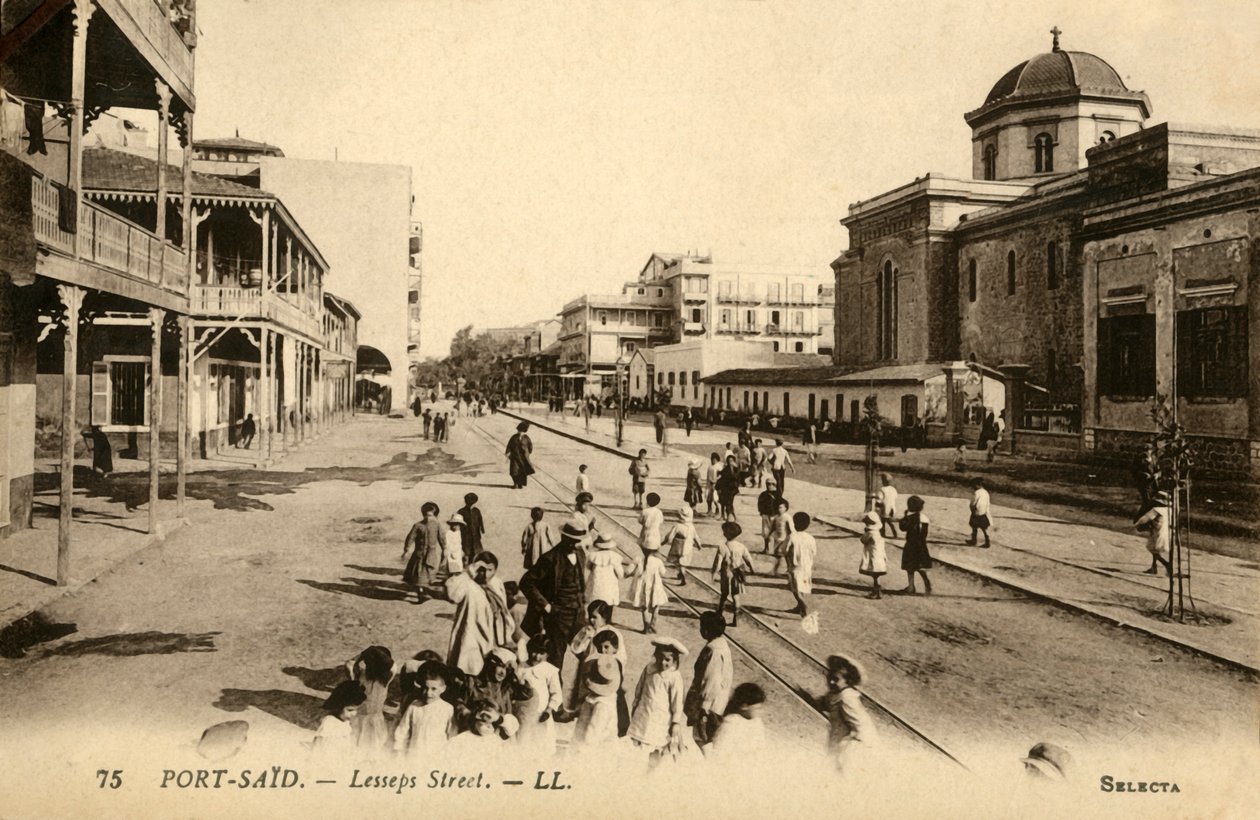 Port-Said. - Via Lesseps. - LL., c1918-c1939 da Unbekannt