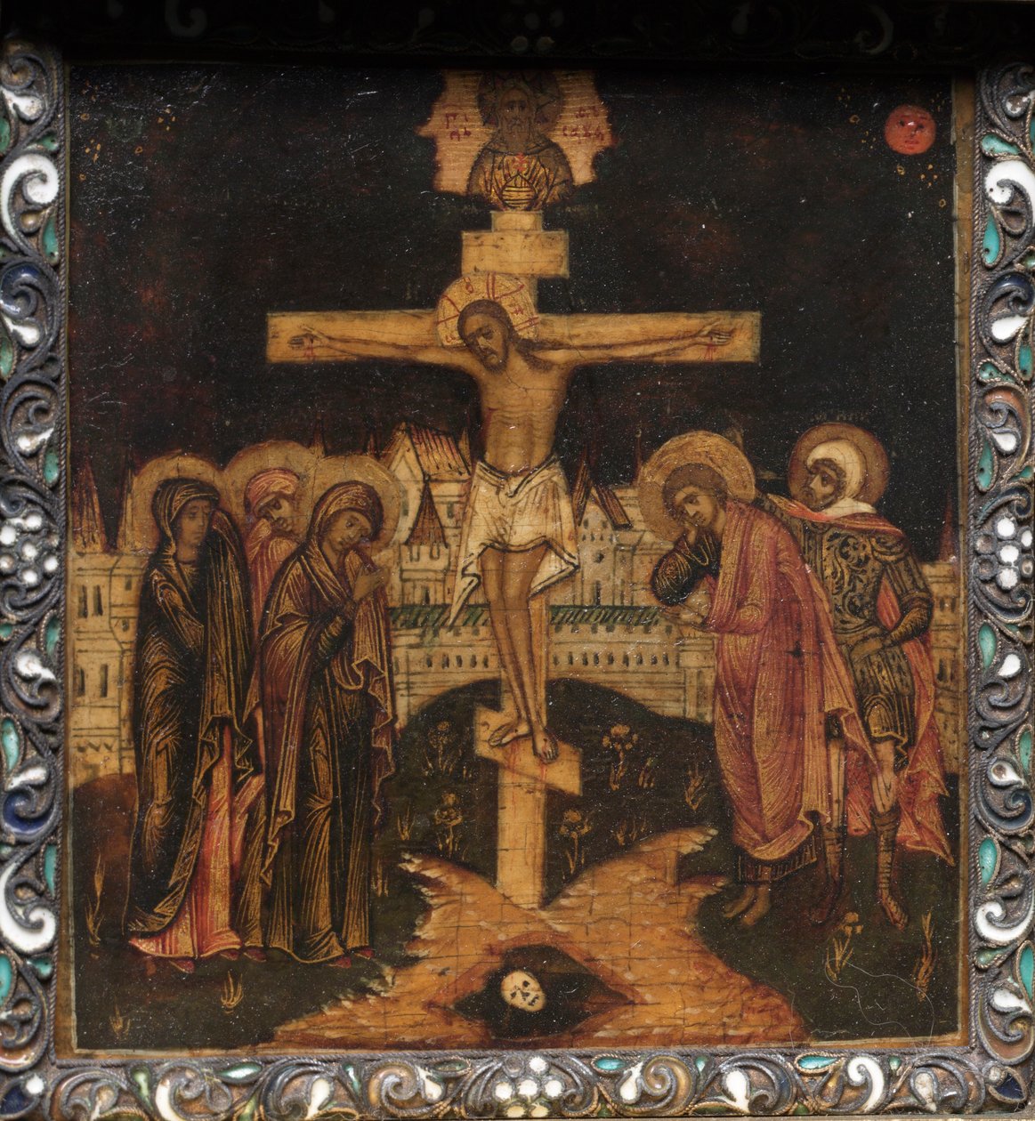 Trittico portatile: La crocifissione, 1600s da Unbekannt