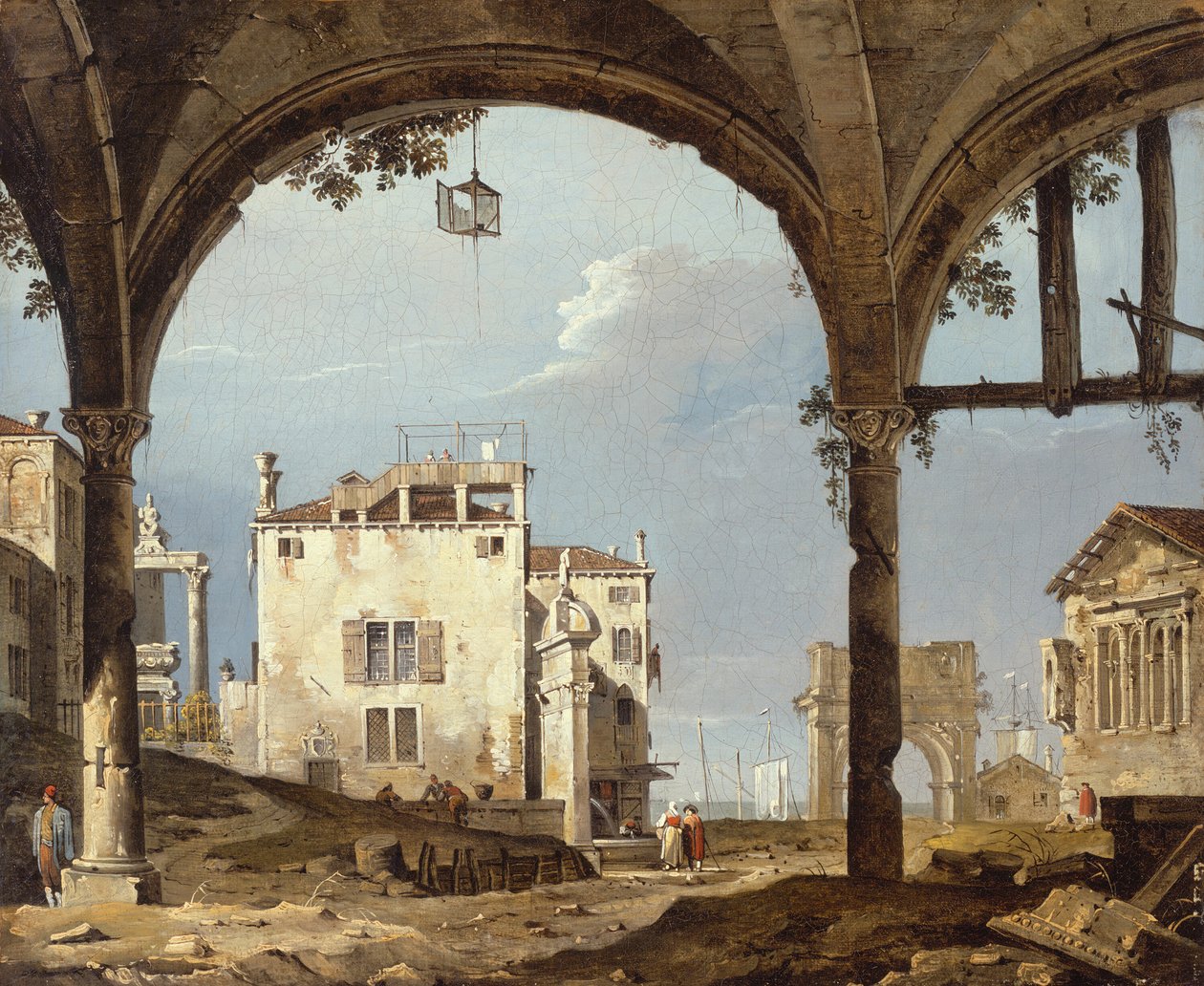 Portico con lanterna da Unbekannt