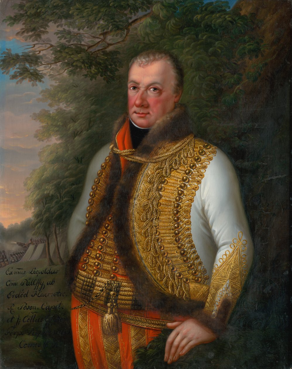 Ritratto di Leopold Pálffy in un Paesaggio da Unbekannt