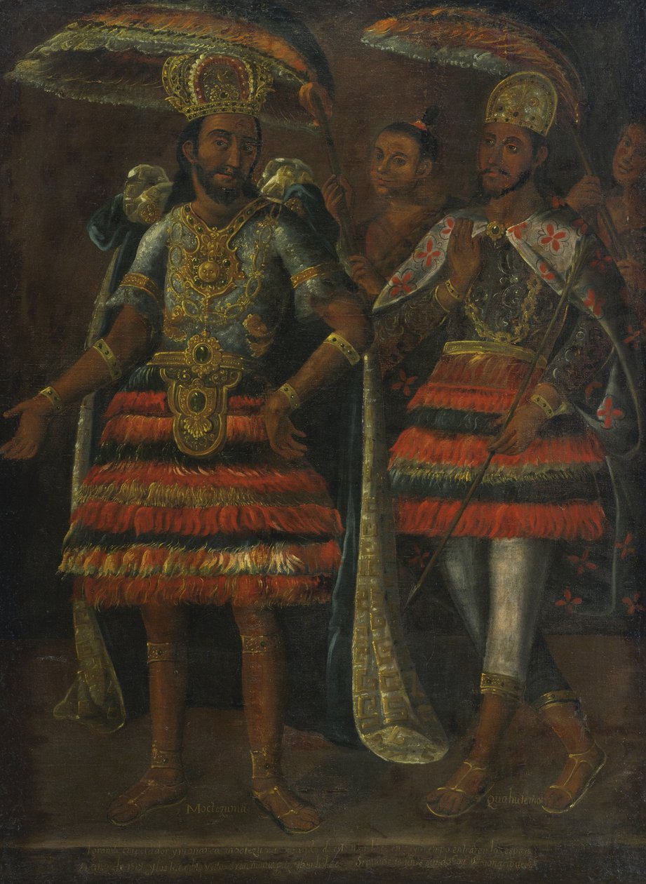 Ritratto di Moctezuma e Cuauhtémoc, XVII secolo da Unbekannt