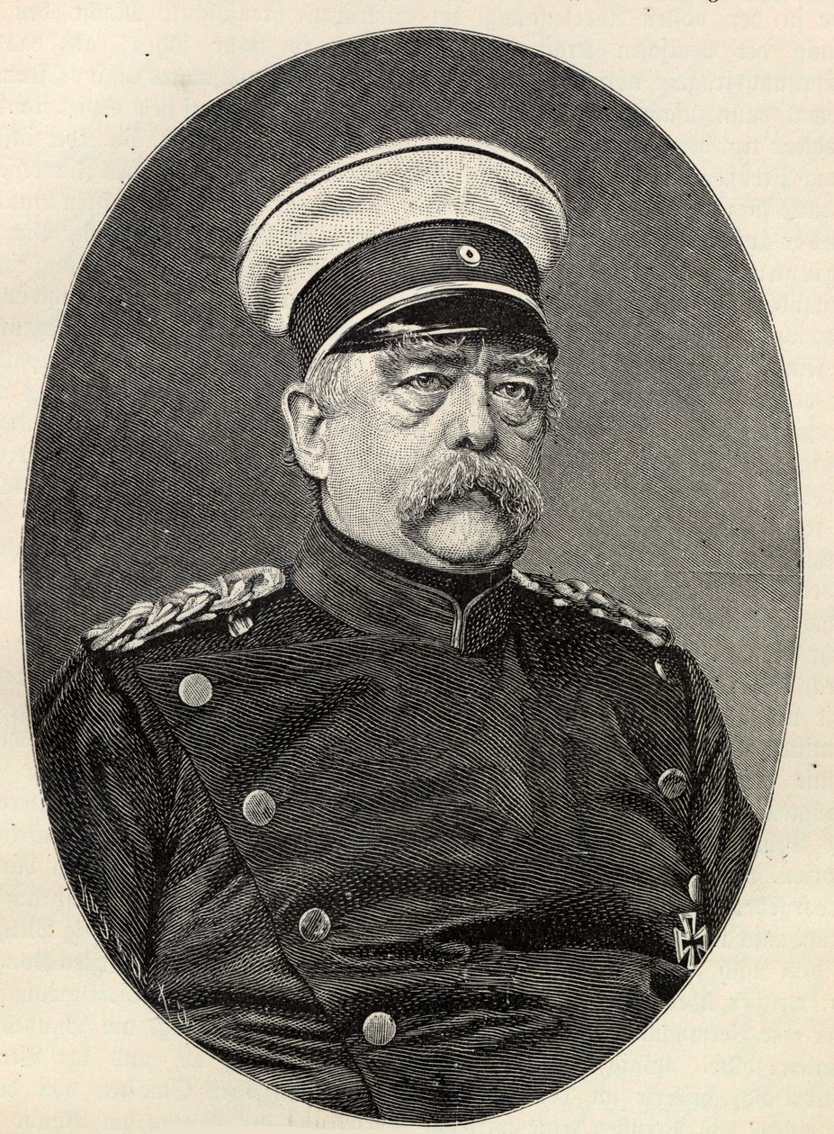 Ritratto di Otto von Bismarck da Unbekannt