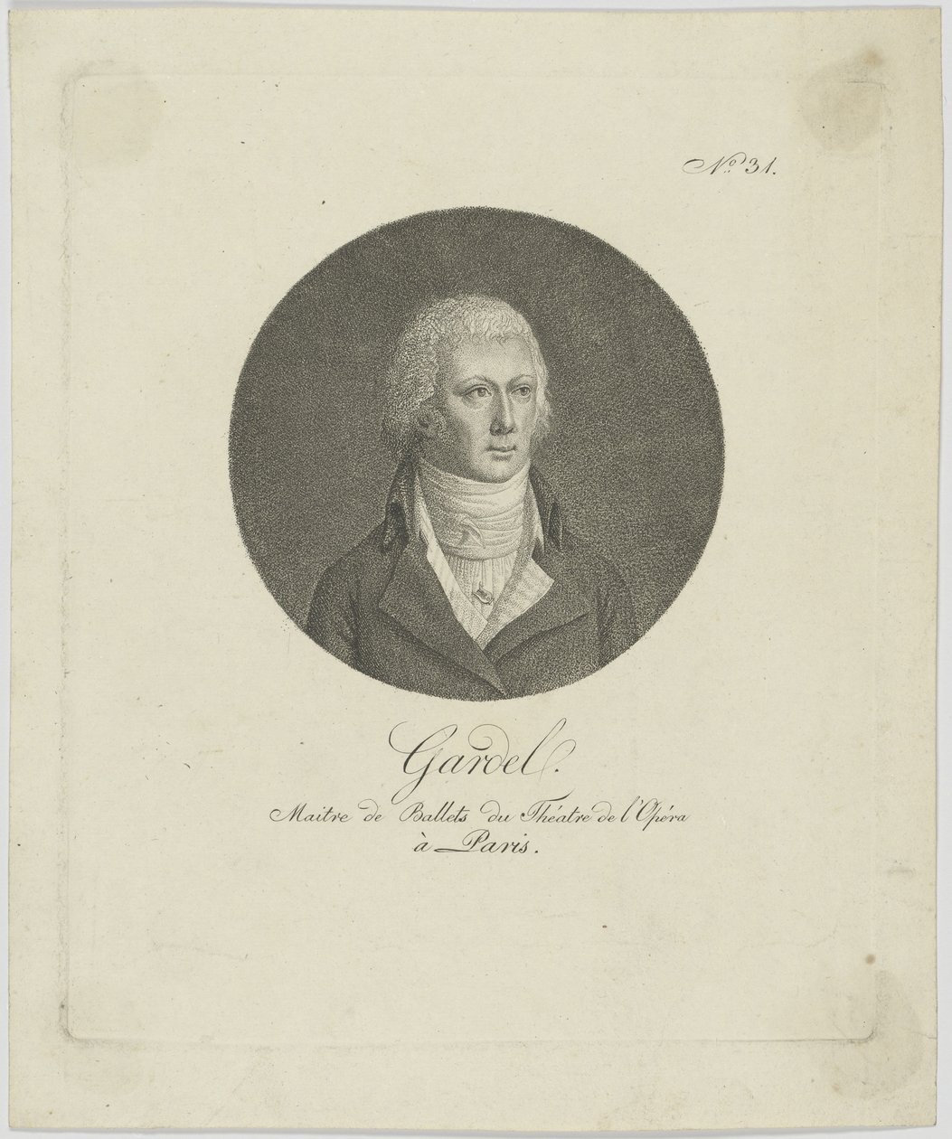 Ritratto di Pierre-Gabriel Gardel da Unbekannt