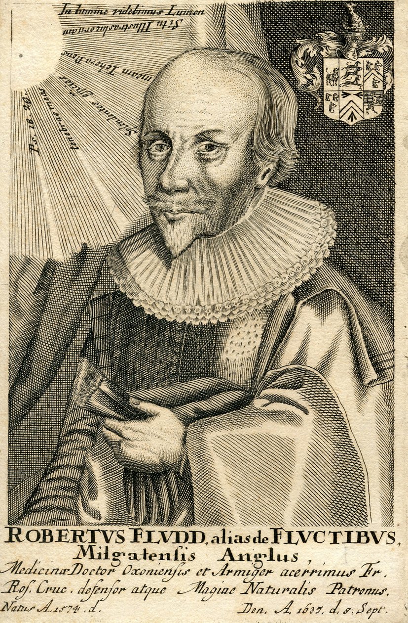 Ritratto di Robert Fludd 1574-1637, XVII secolo da Unbekannt