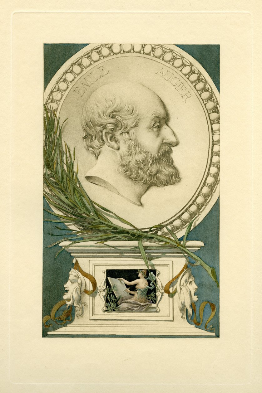 Ritratto di Émile Augier 1820-1889 da Unbekannt