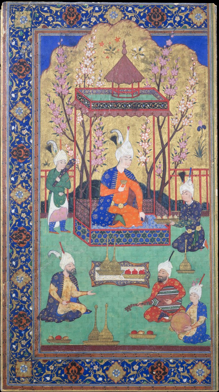 Principe in un cortile del giardino, 1525-30 da Unbekannt
