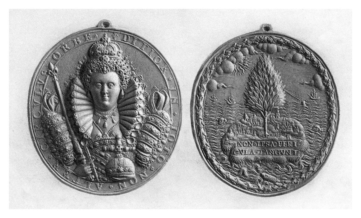 Medaglia della regina Elisabetta I, XVI secolo, 1896 da Unbekannt