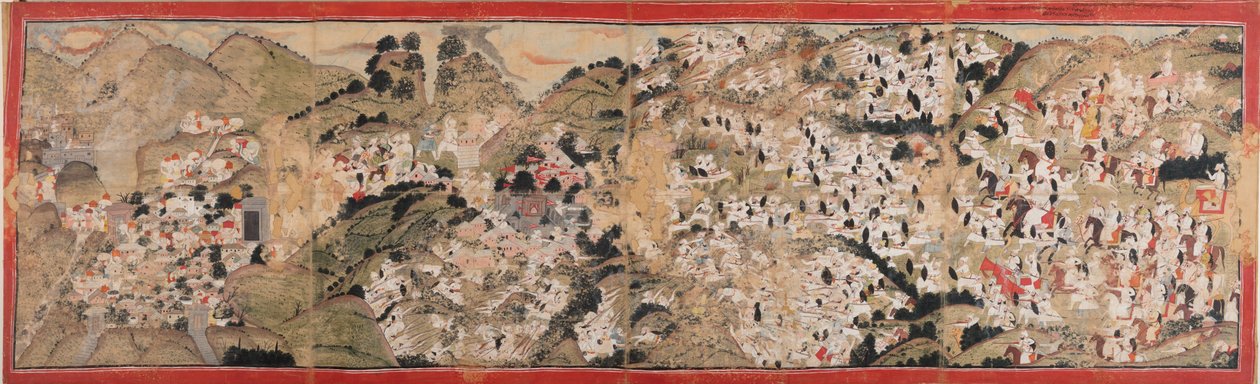 Raja Sansar Chand attacca il forte di Kangra da Unbekannt Unbekannt