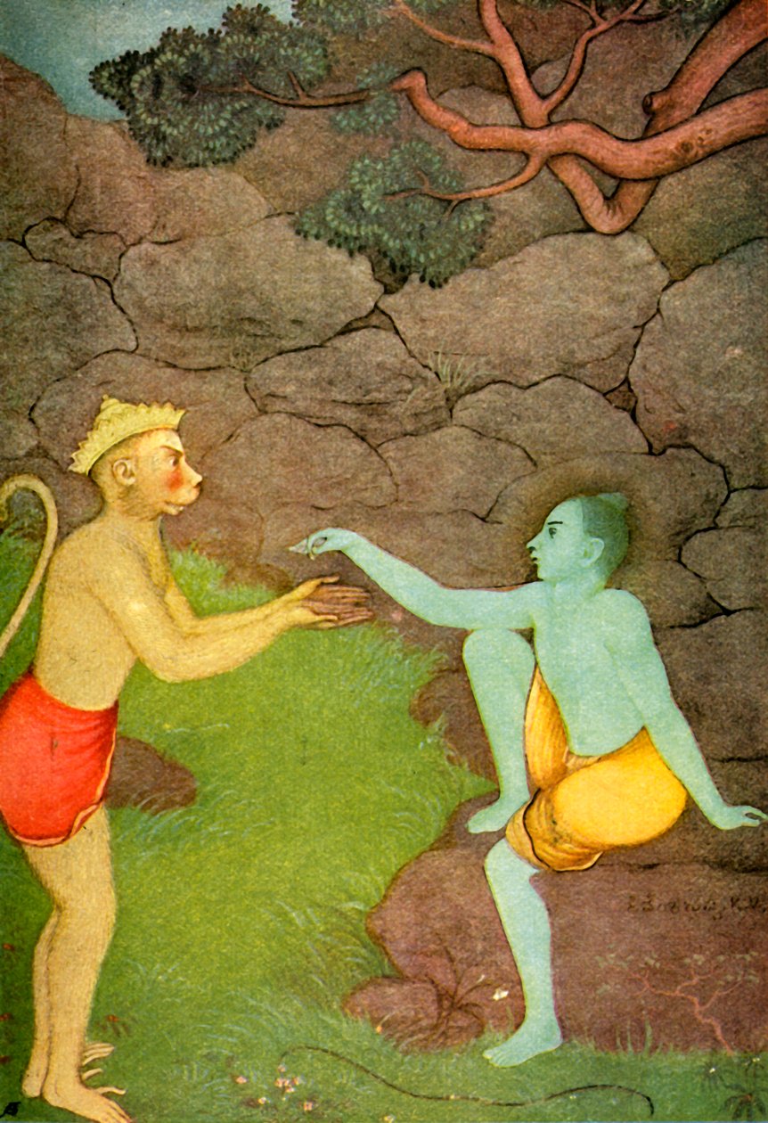 Rama invia il suo anello a Sita da Unbekannt