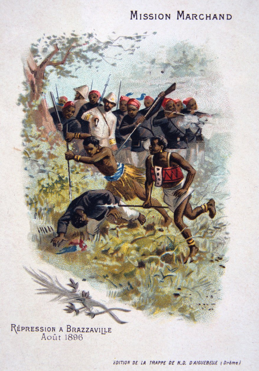 Repressione a Brazzaville, agosto 1896 da Unbekannt