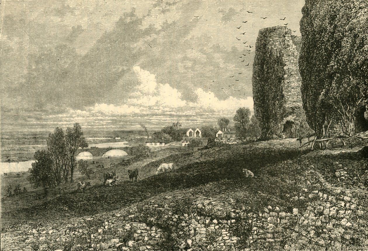 Castello e Paludi di Rhuddlan, 1898 da Unbekannt