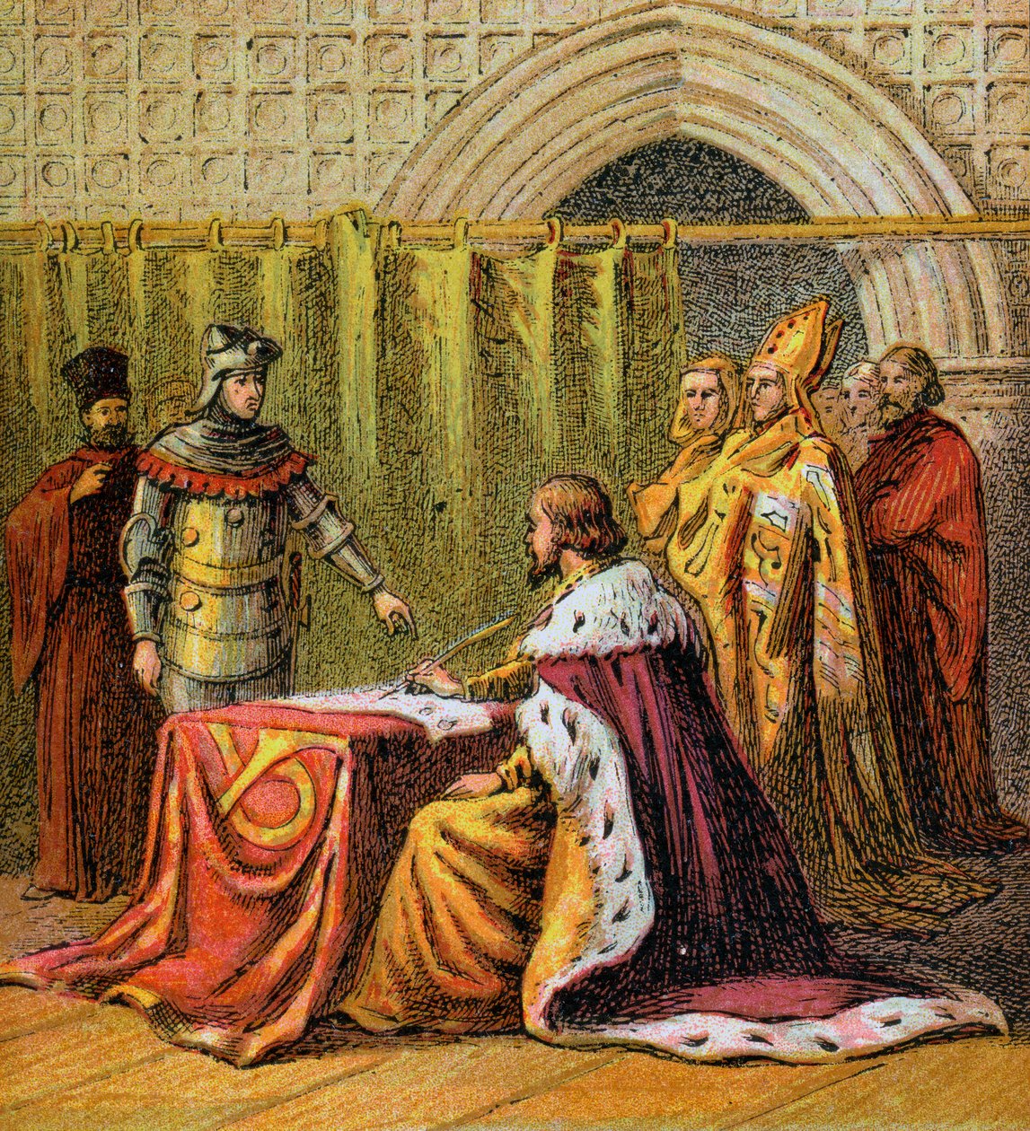 Riccardo II abdica, 1399, c1850 da Unbekannt