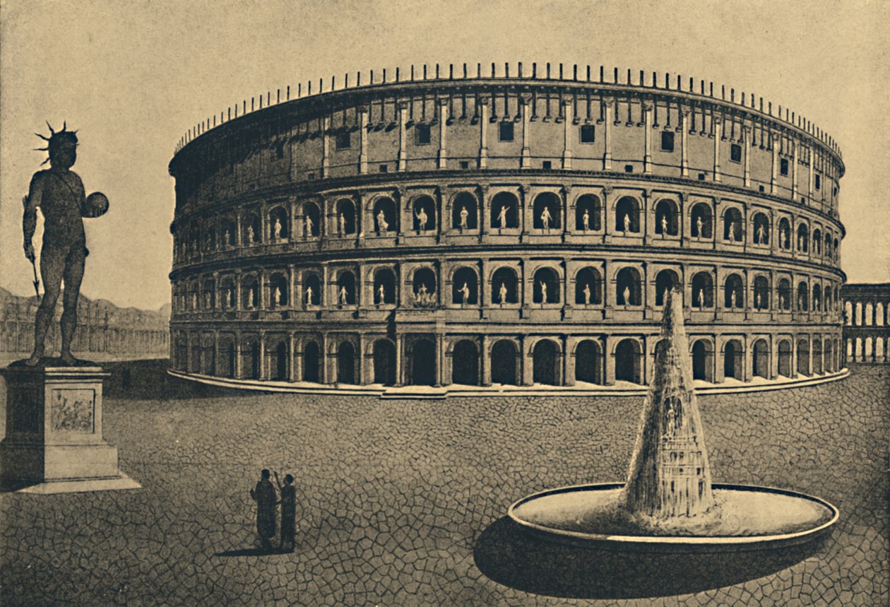 Roma - Ricostruzione immaginaria del Colosseo, 1910 da Unbekannt