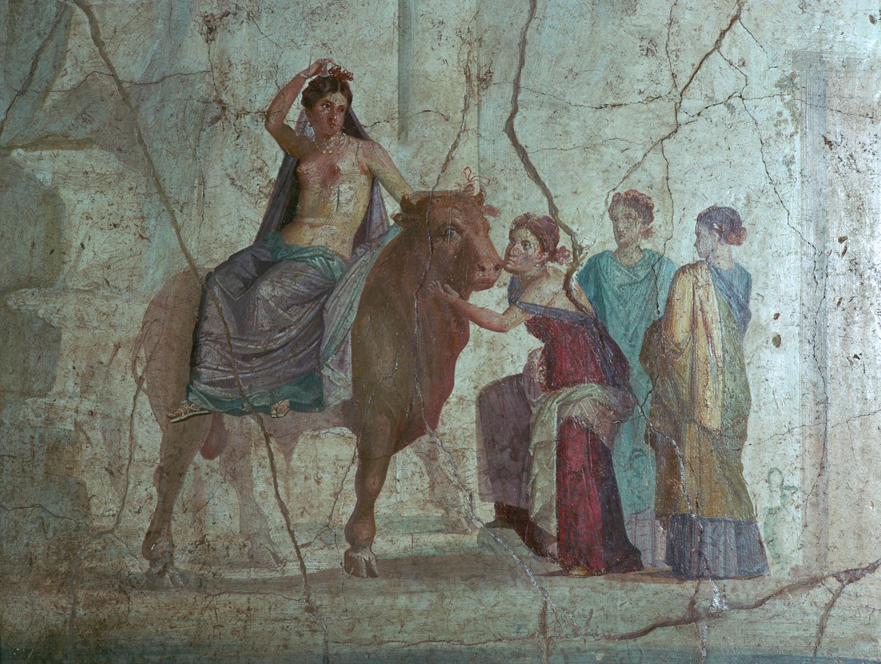 Affresco romano di Europa e il toro da Unbekannt