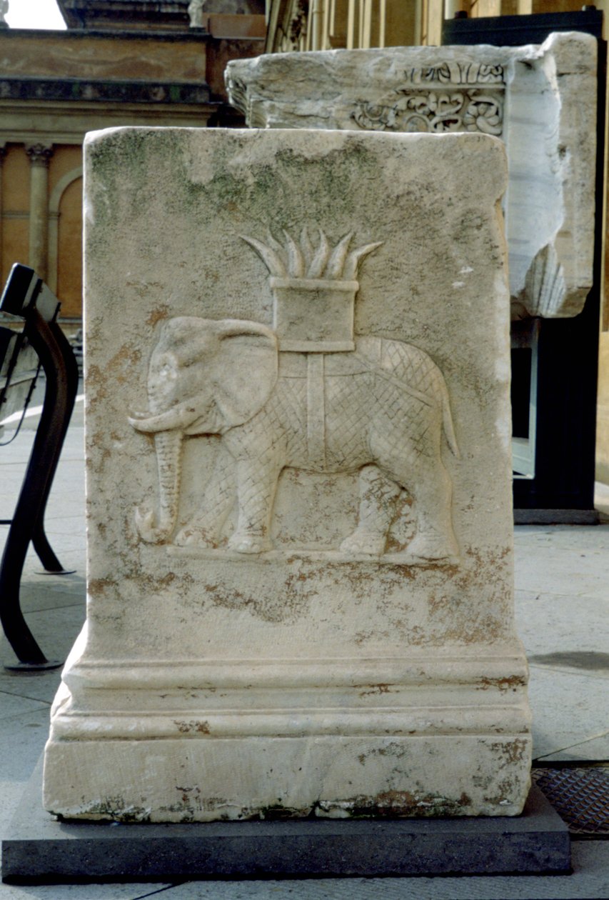 Rilievo romano di un elefante da Unbekannt