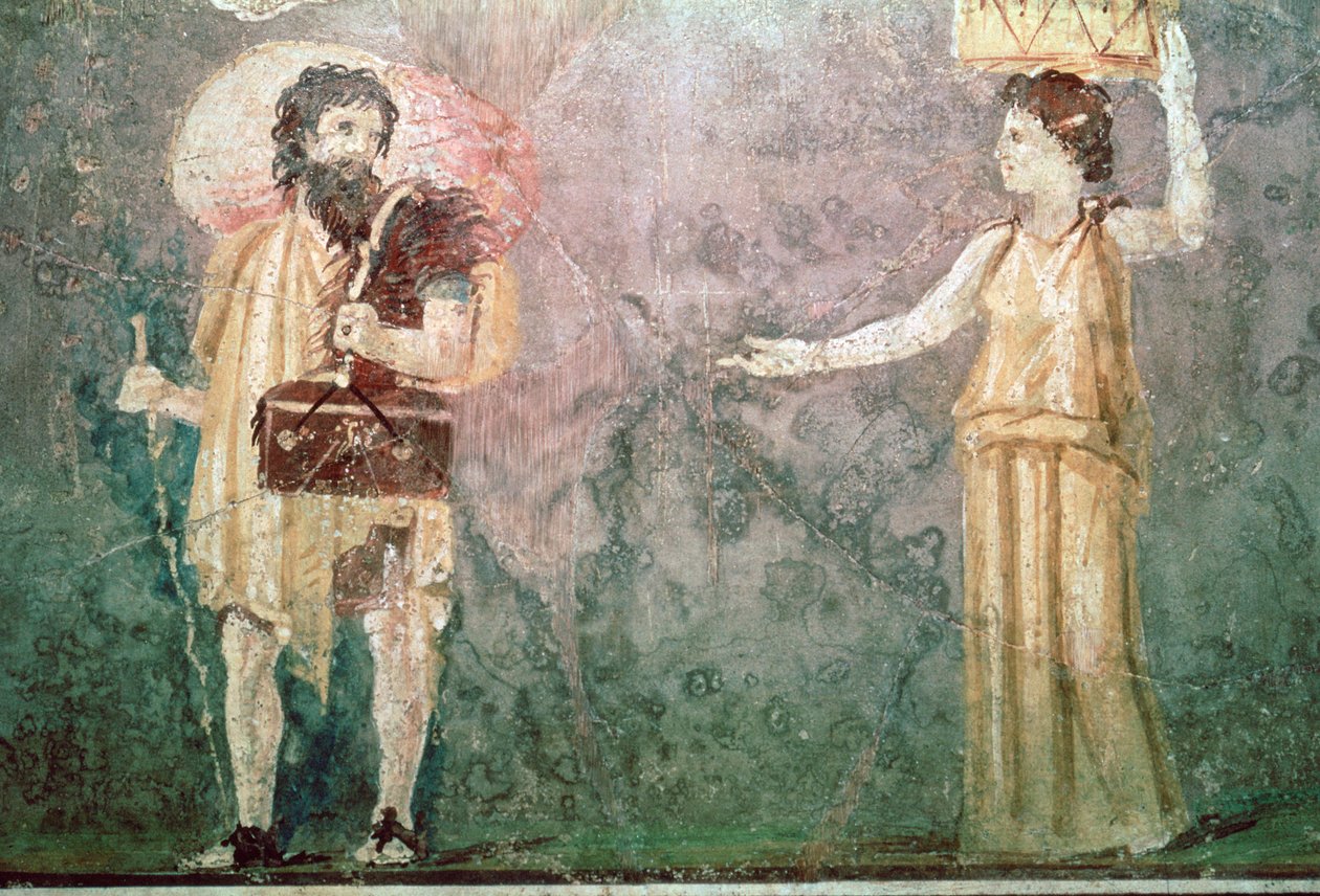 Affresco romano di servitori, I secolo a.C. da Unbekannt