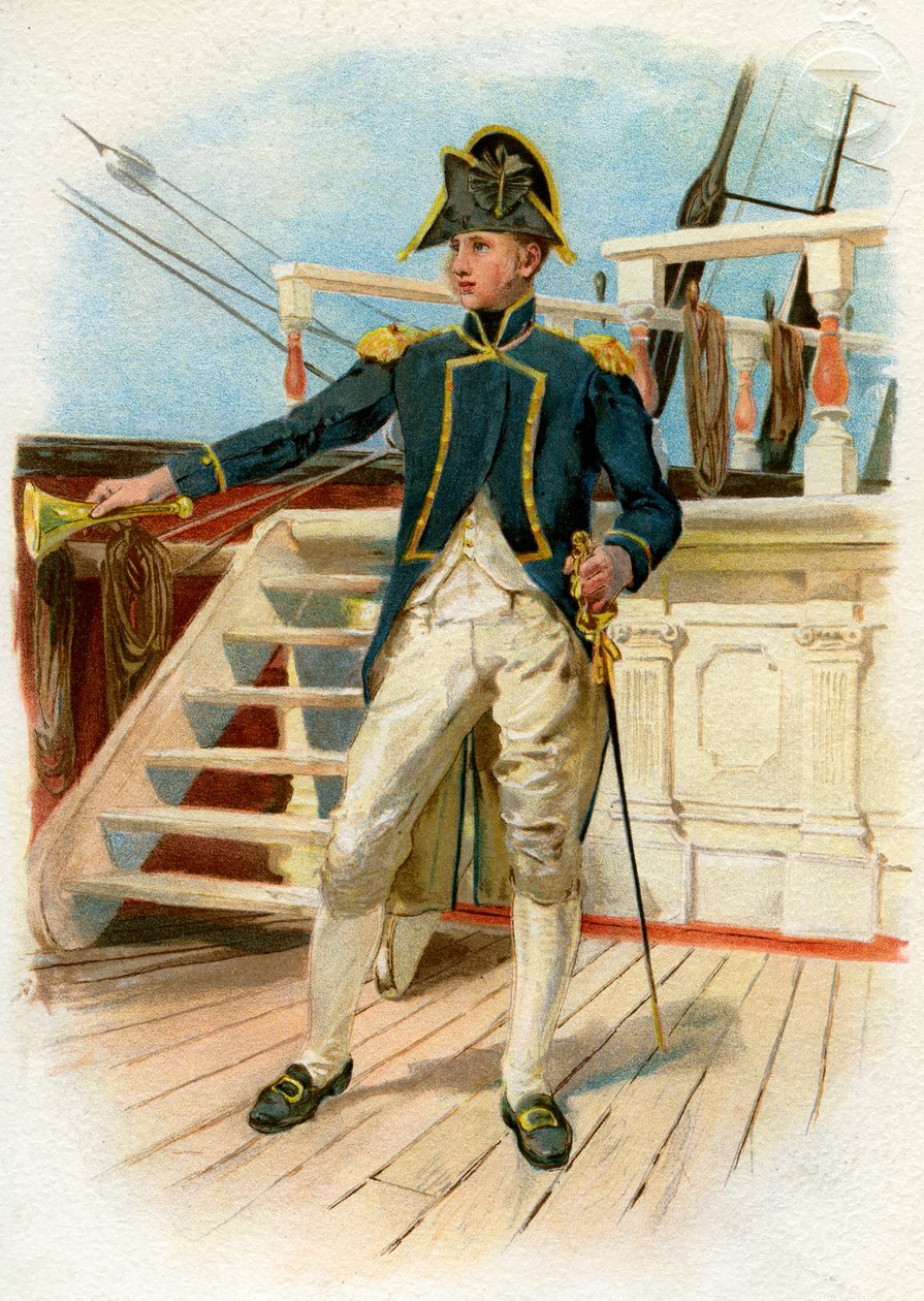 Capitano di vascello della Royal Navy, XVIII secolo c1890-c1893 da Unbekannt