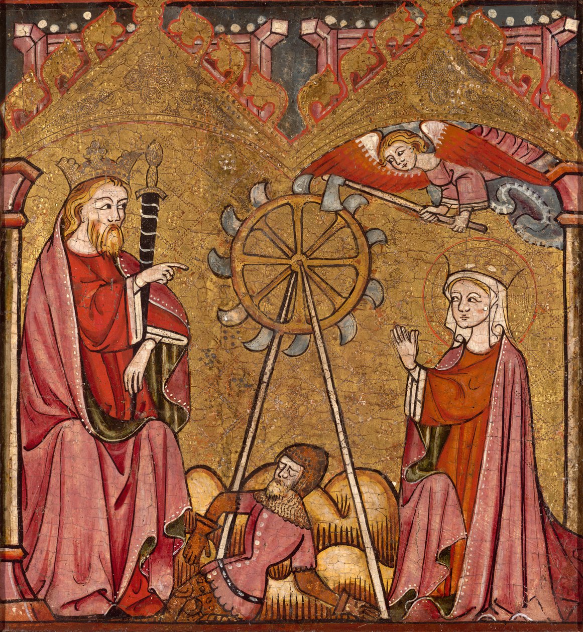 Santa Caterina liberata dalla ruota, 1375-1400 da Unbekannt