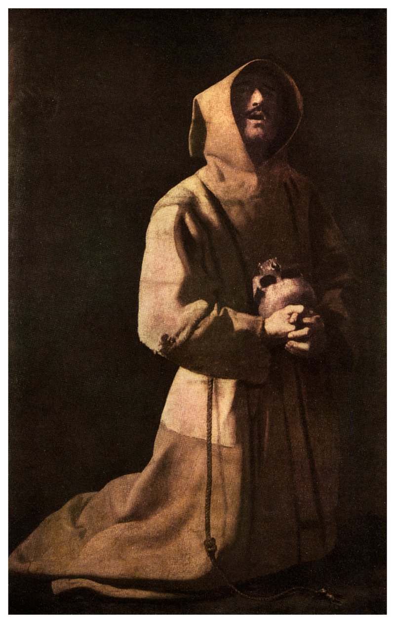 Santità: San Francesco in meditazione, 1635-1639 da Unbekannt