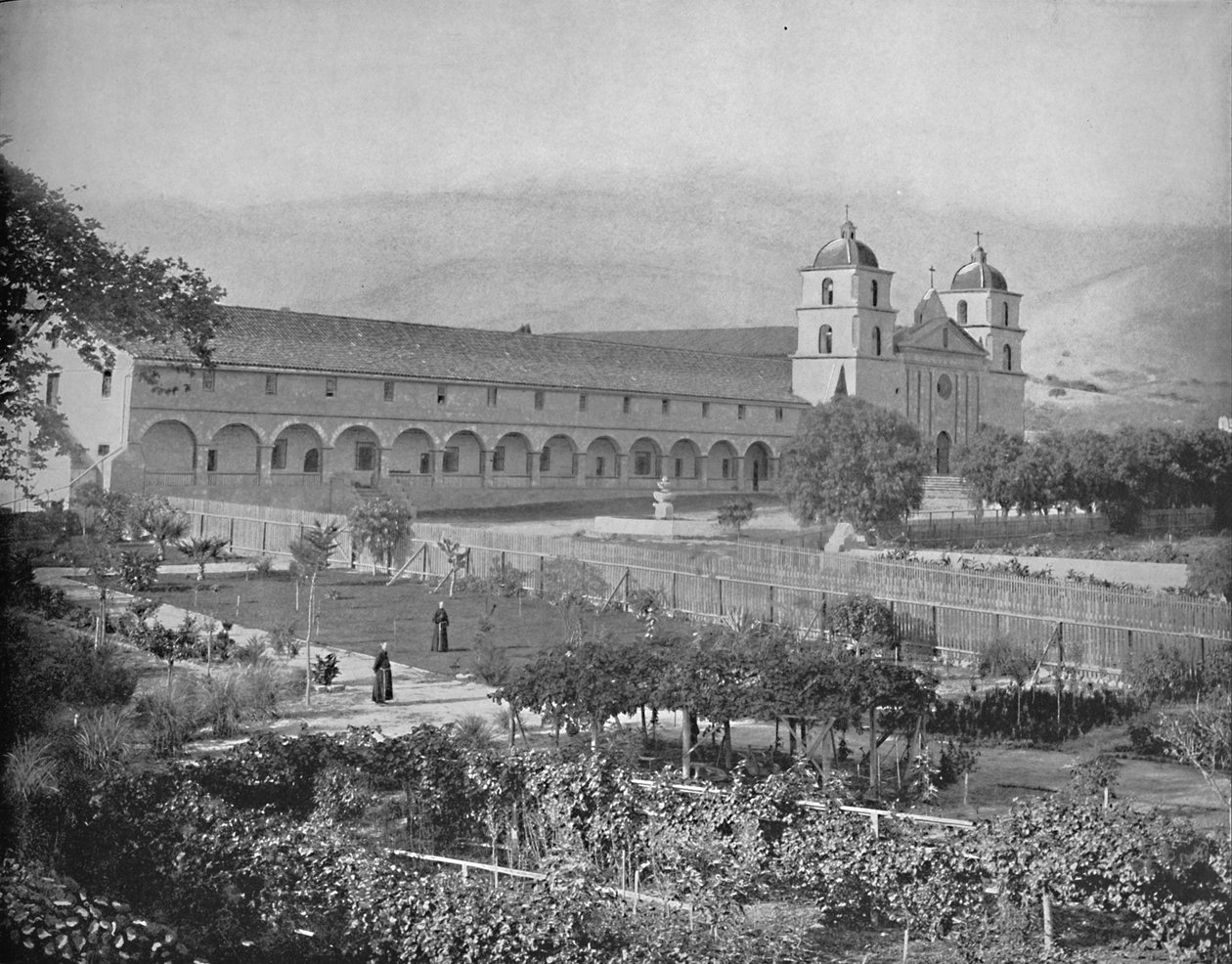 Missione di Santa Barbara, California, c1897 da Unbekannt