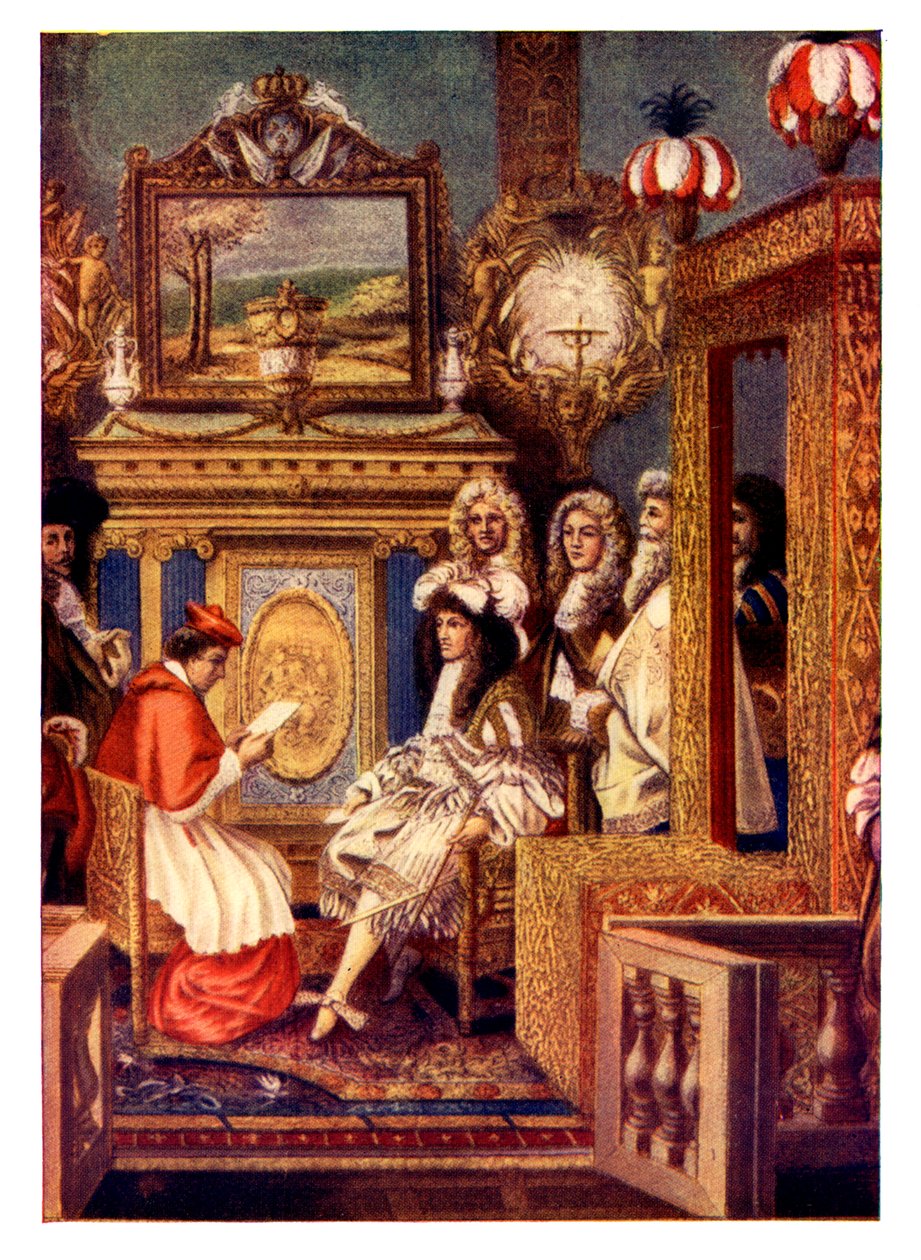 Scena da una corte francese, XIX secolo da Unbekannt