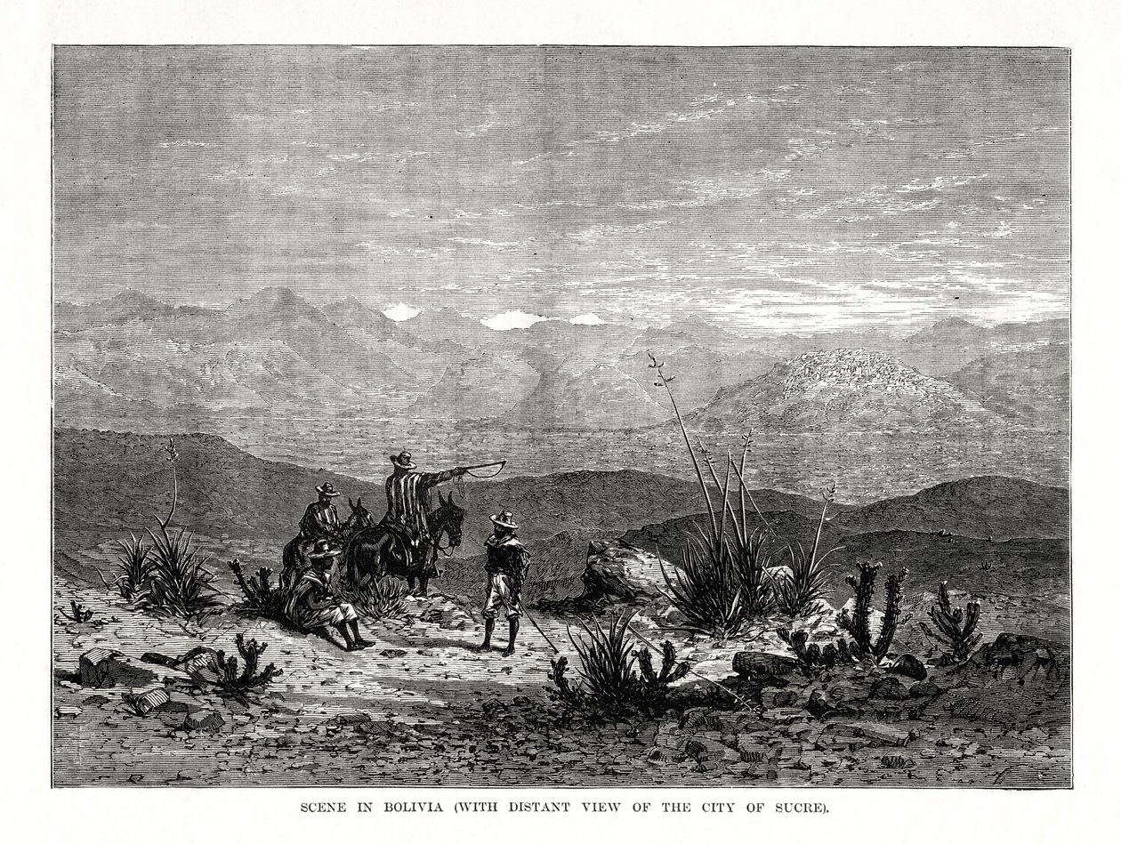 Scena in Bolivia, 1877 da Unbekannt
