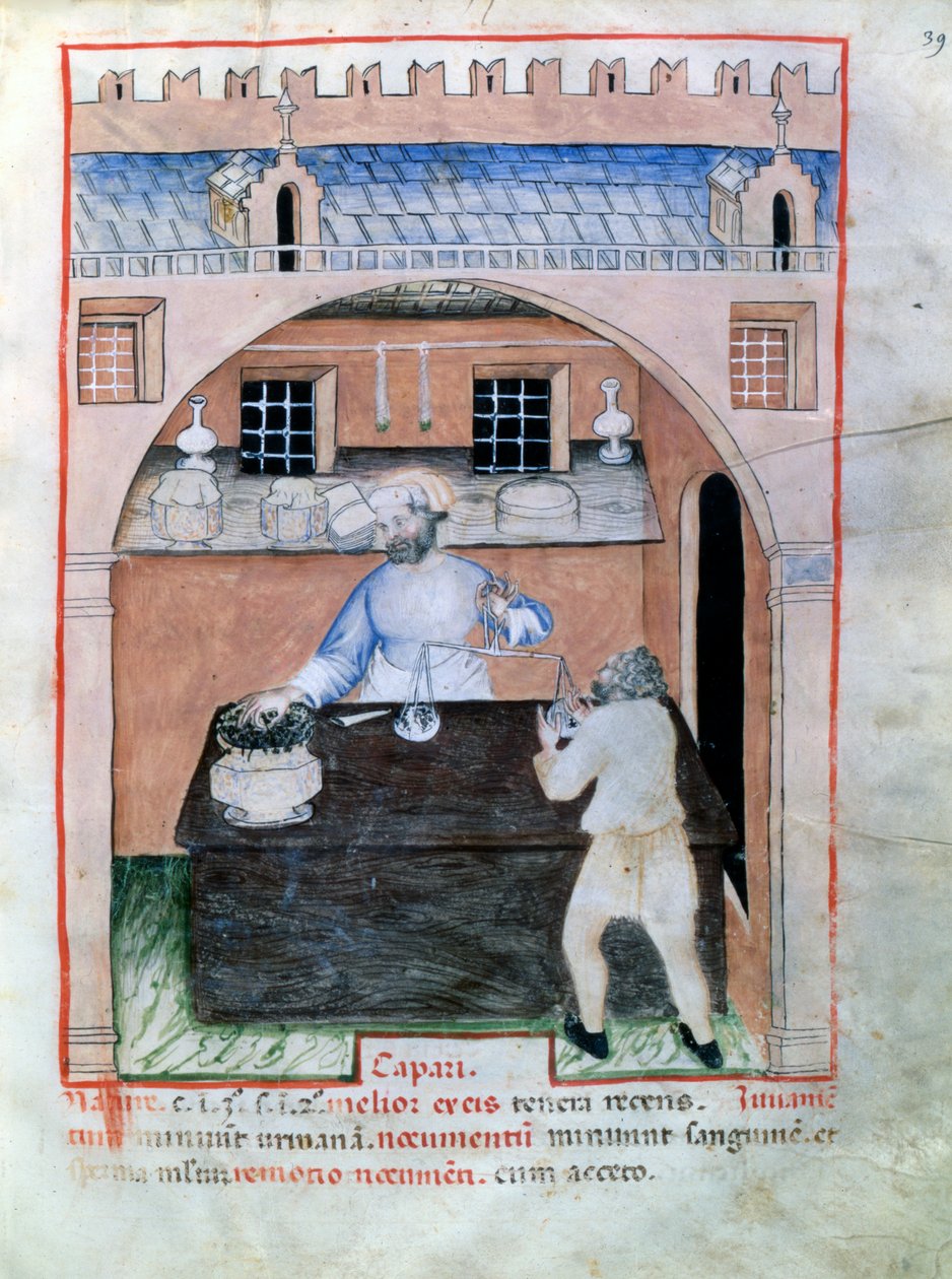 Venditore di capperi, 1390-1400 da Unbekannt