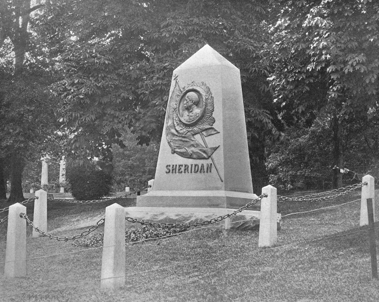 Tomba di Sheridan, Cimitero Nazionale di Arlington, Virginia, USA, c1900 da Unbekannt