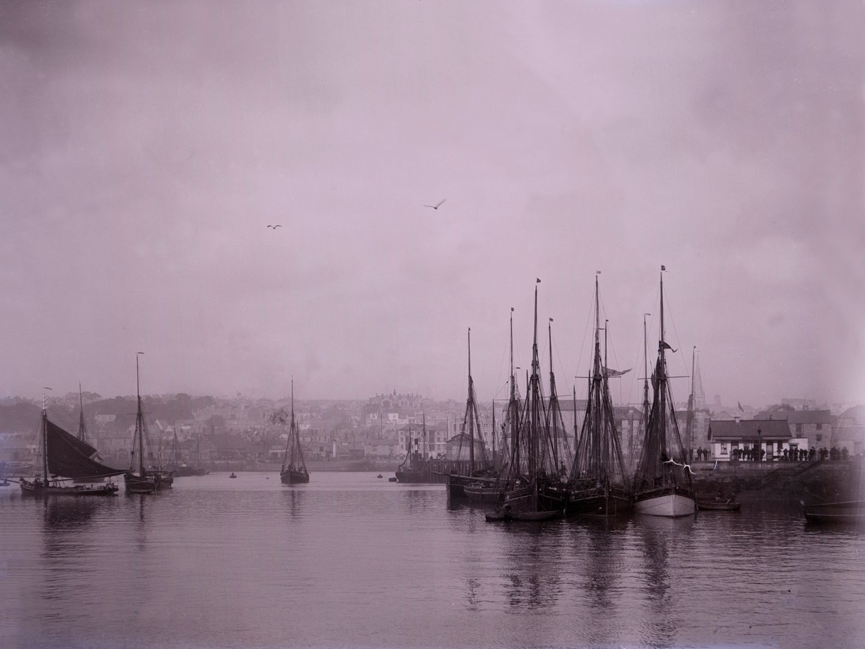 Navi nel porto di Plymouth nel Devon da Unbekannt
