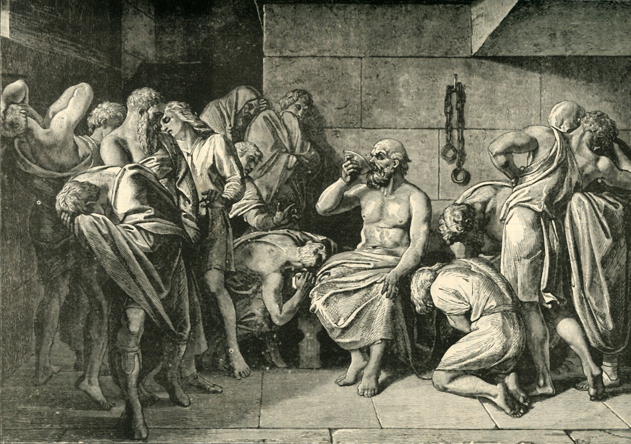 Socrate beve la cicuta, 1890 da Unbekannt