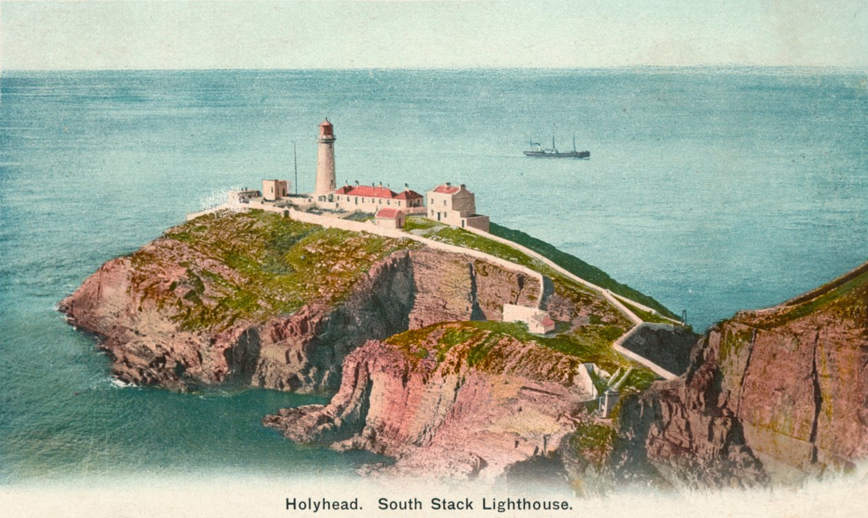 Faro di South Stack, Holyhead, Anglesey, c1920 da Unbekannt
