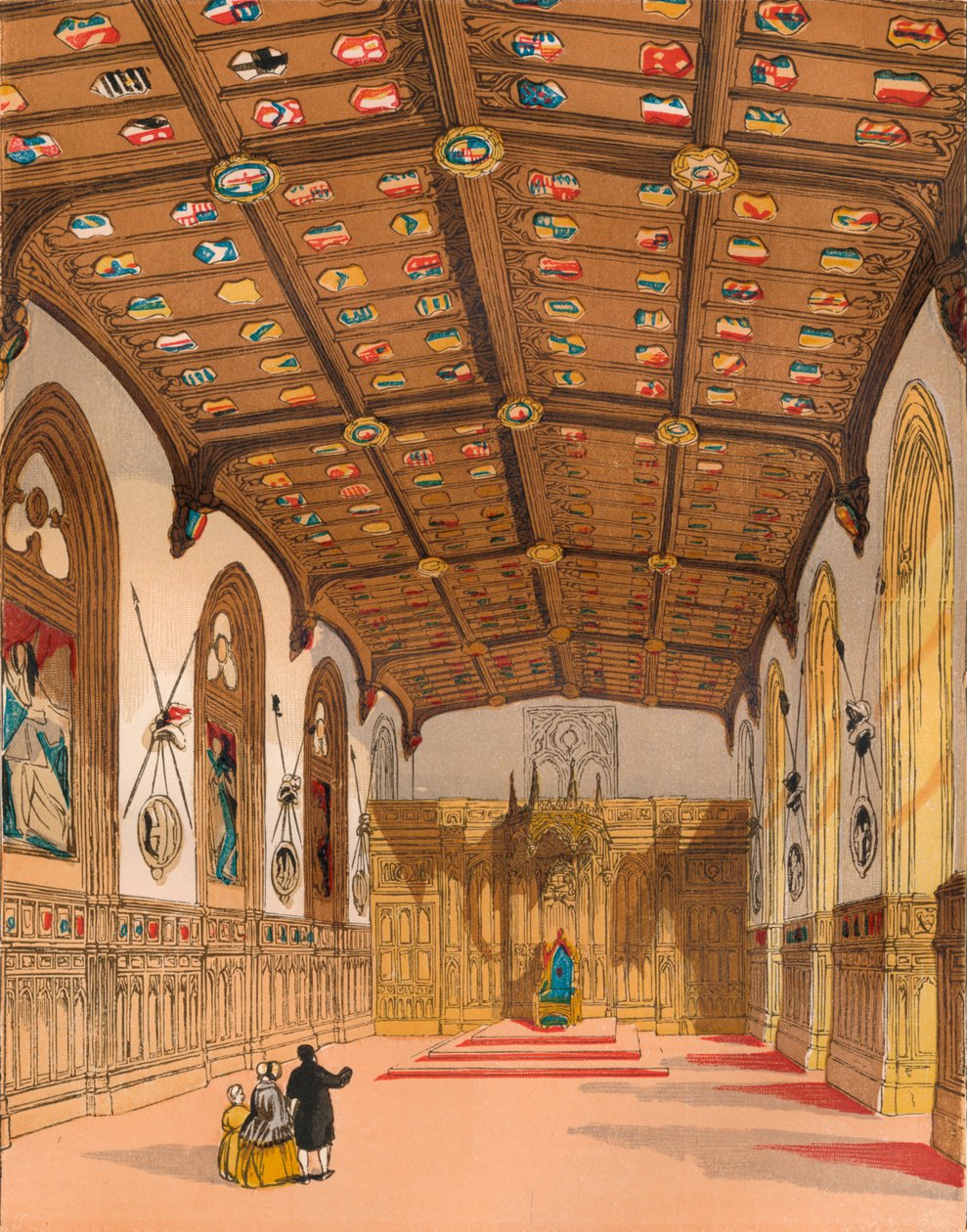 Sala di San Giorgio, Windsor, c1845, 1864 da Unbekannt