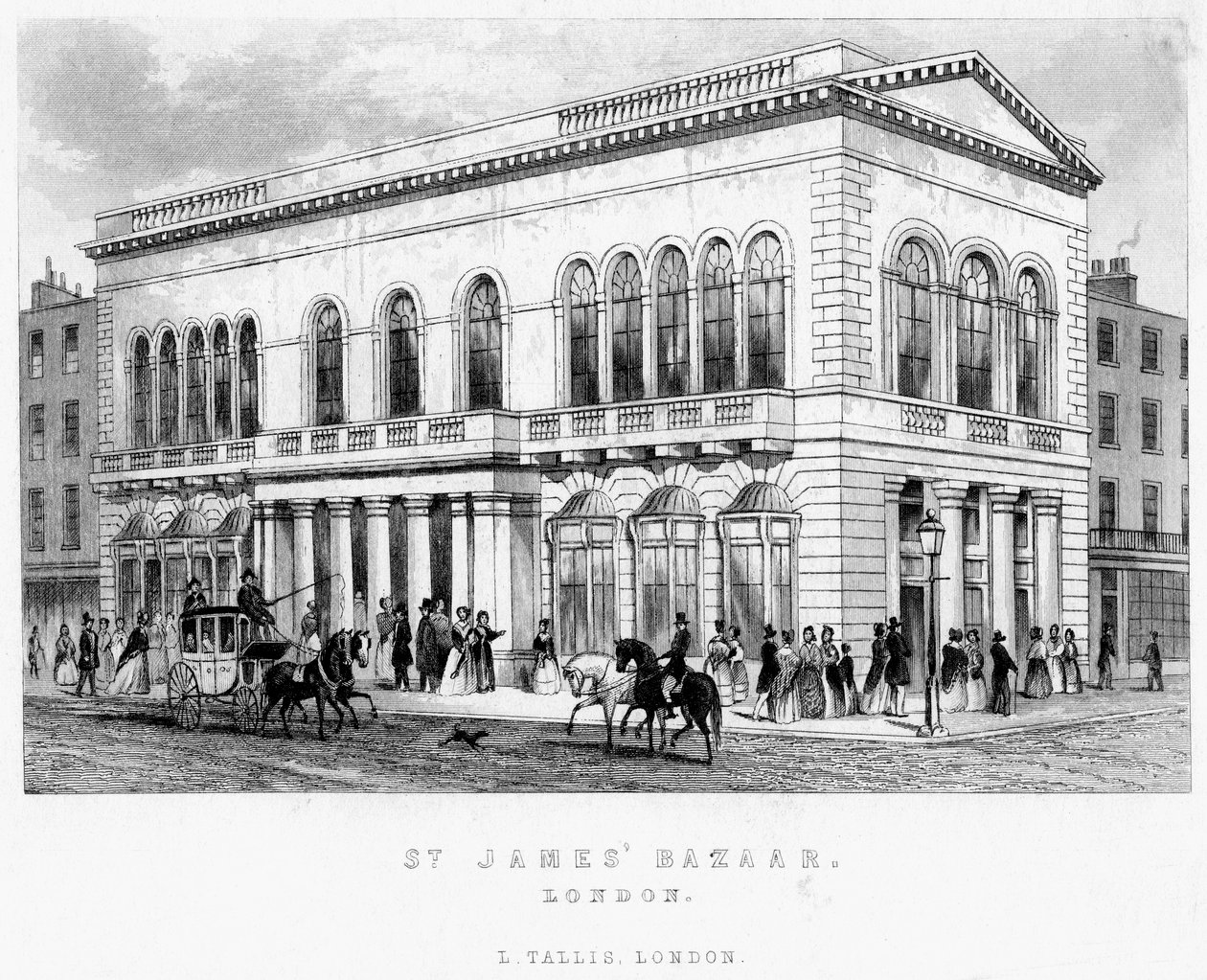 Bazar di St James, Westminster, Londra da Unbekannt