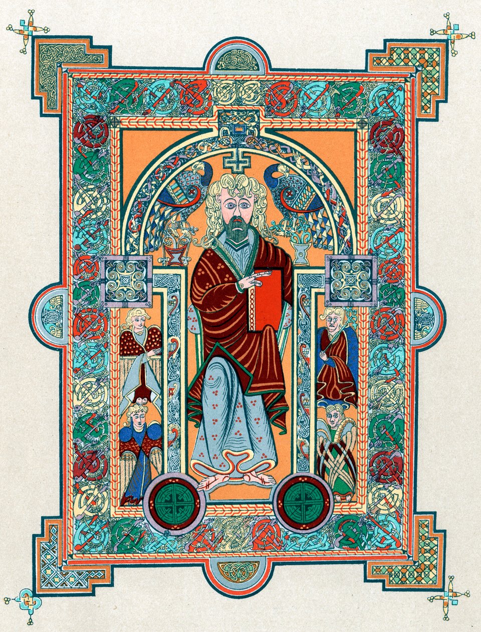 San Matteo dal Libro di Kells, c800 da Unbekannt