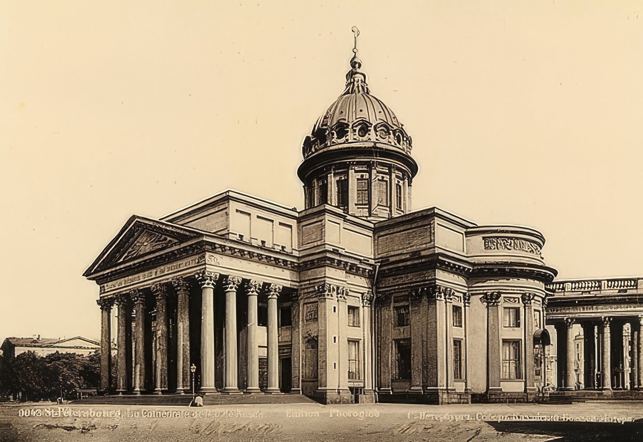 San Pietroburgo, Russia. La Cattedrale di Kazan. Circa 1900 da Unbekannt