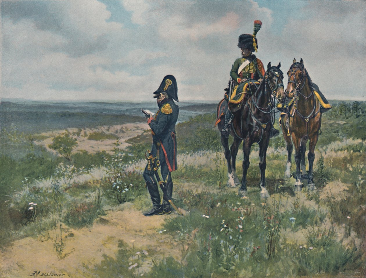 Ufficiale di stato maggiore in ricognizione, 1896 da Unbekannt