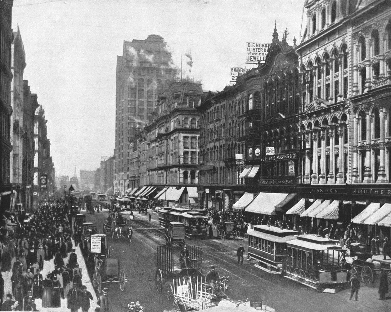 State Street, Chicago, Illinois, USA, c1900 da Unbekannt