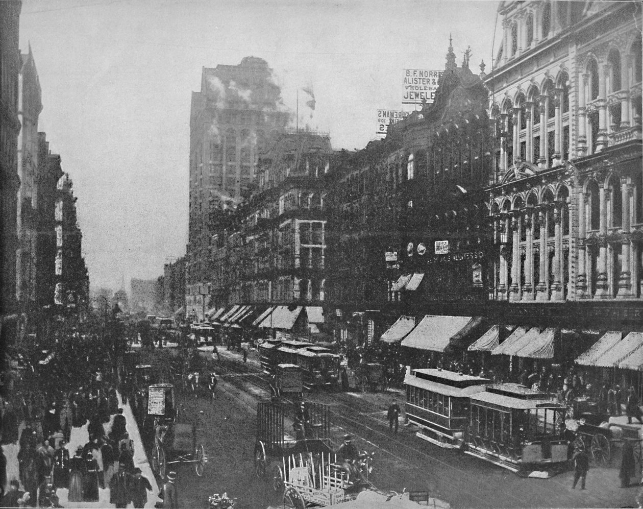 State Street, Chicago, c. 1897 da Unbekannt
