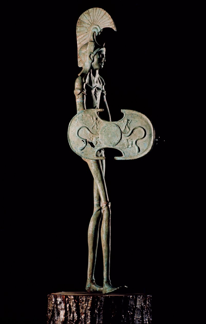 Statuetta di un guerriero, etrusca (bronzo) da Unbekannt
