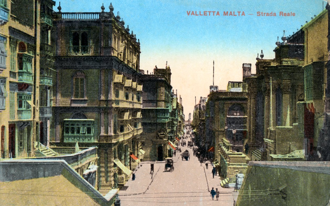 Strada Reale, Valletta Malta, XX secolo da Unbekannt