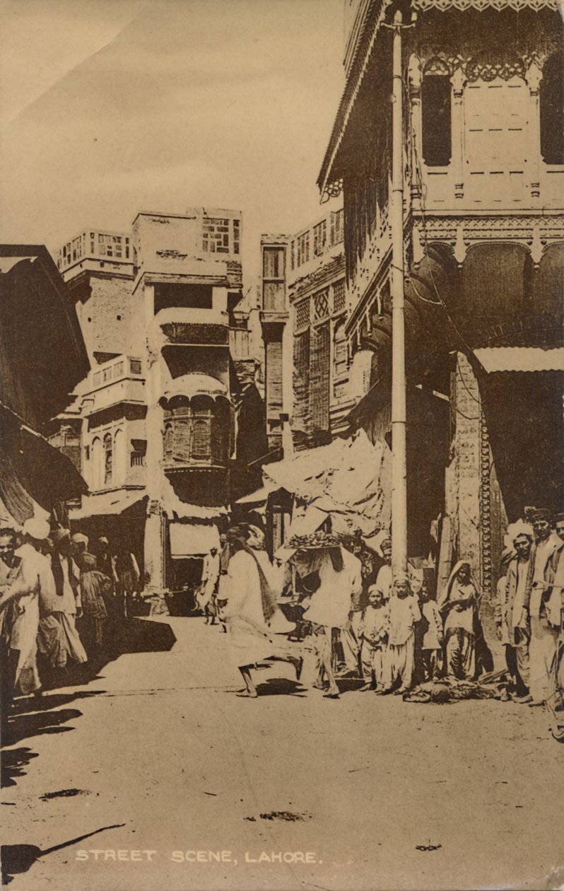 Scena di strada, Lahore da Unbekannt