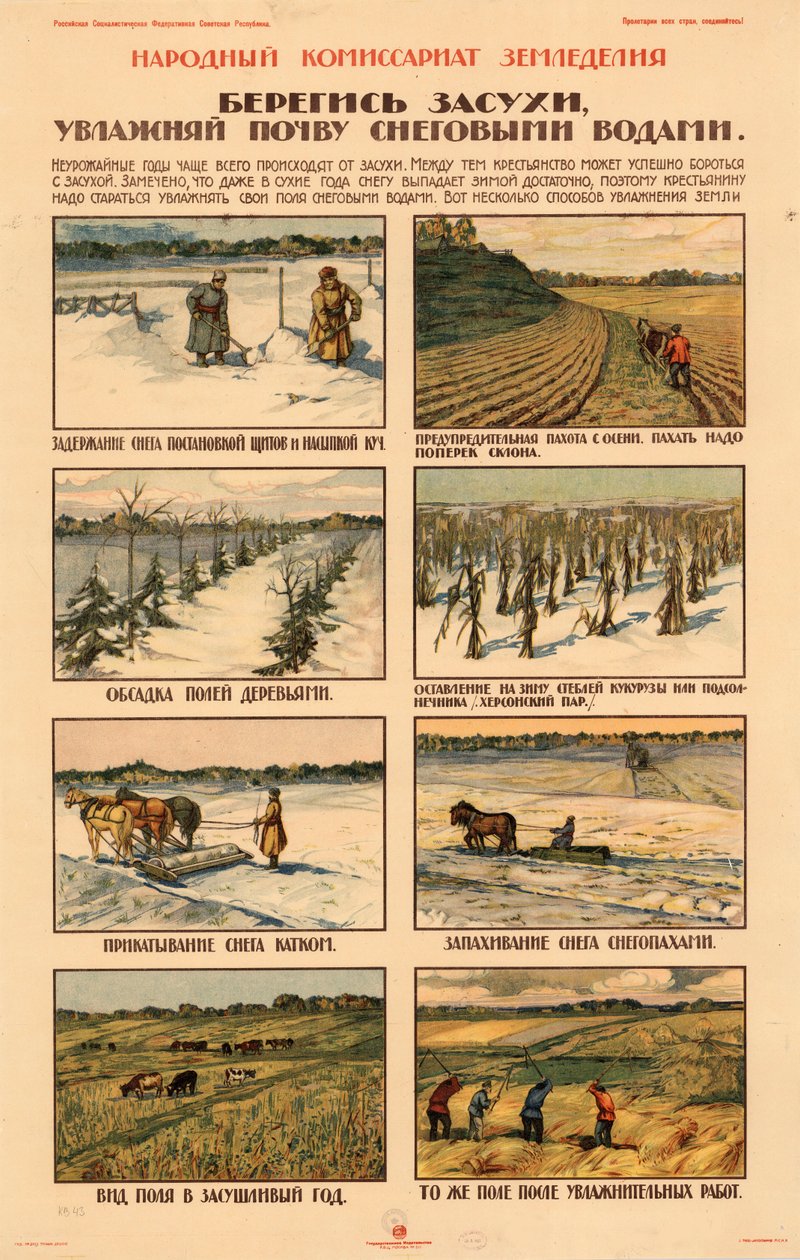 Prendere precauzioni contro la siccità, ca 1920-1921 da Unbekannt