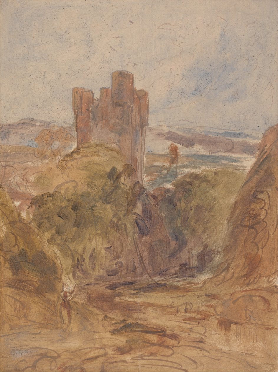 Castello di Tantallon, uno studio, ca. 1830 da Unbekannt