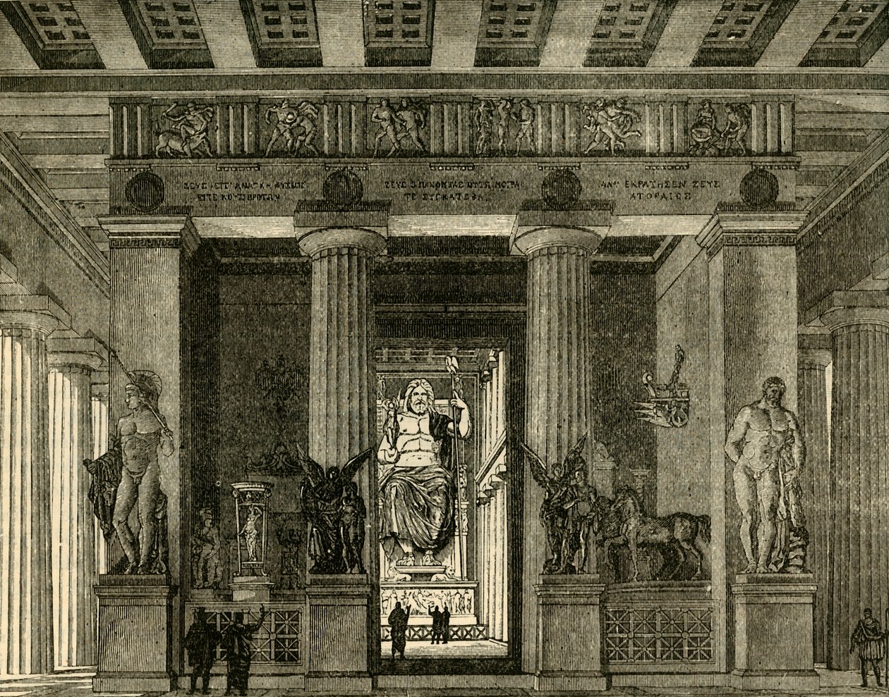 Tempio a Olimpia, restaurato, 1890 da Unbekannt
