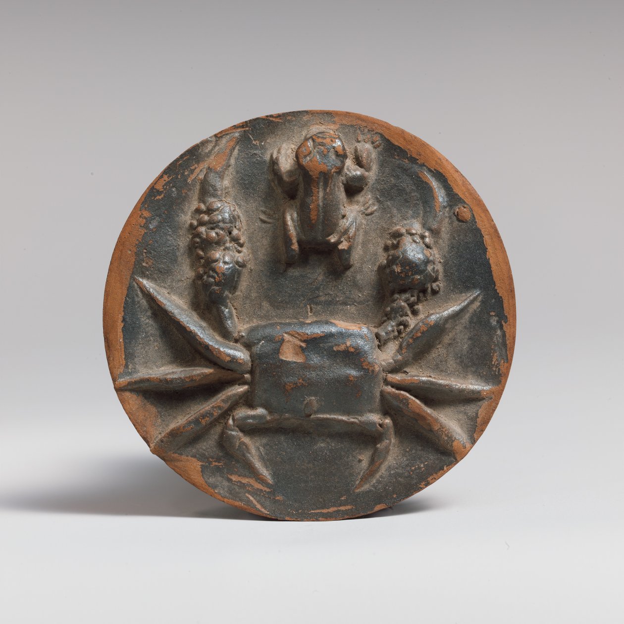 Tondo in terracotta da una ciotola, IV secolo a.C. da Unbekannt