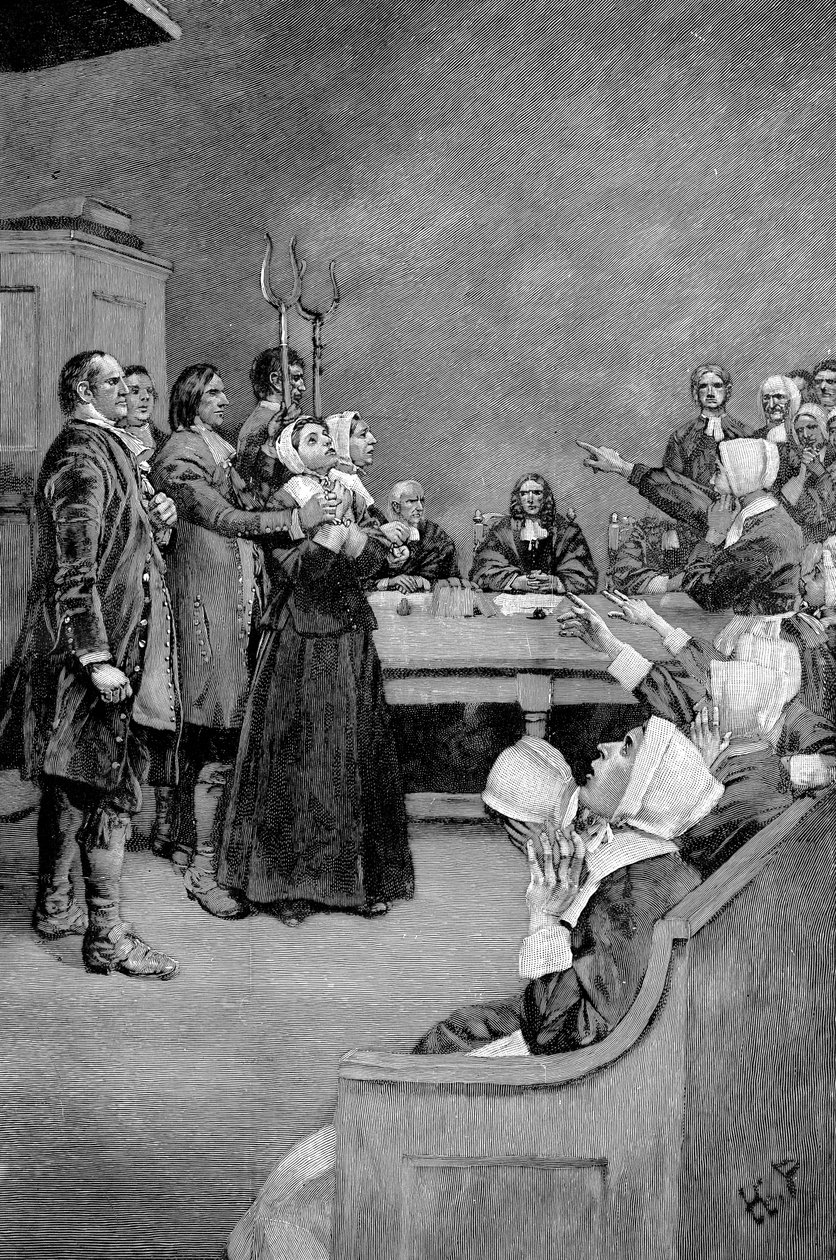 Il Processo di una Strega, America, XVII secolo, 1882 da Unbekannt