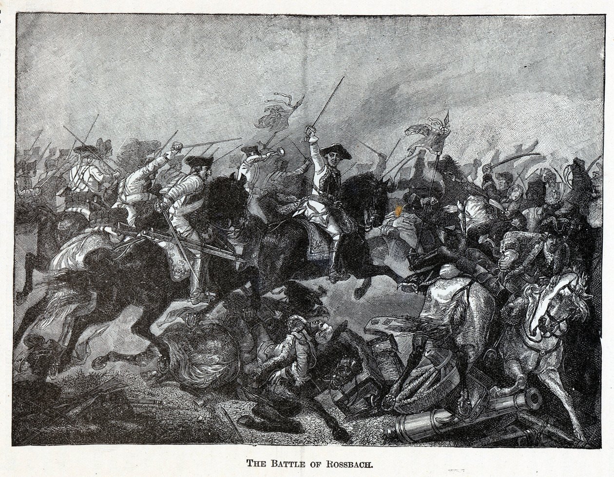 La battaglia di Rossbach, 1882 da Unbekannt